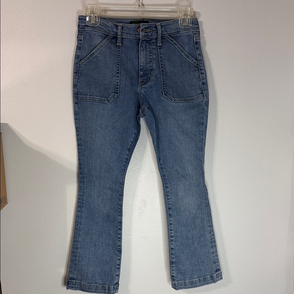 Banana Republic midrise crop flare size 25 petite